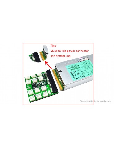 1600W PSU Breakout Board Adapter for Ethereum ETH ZEC Mining