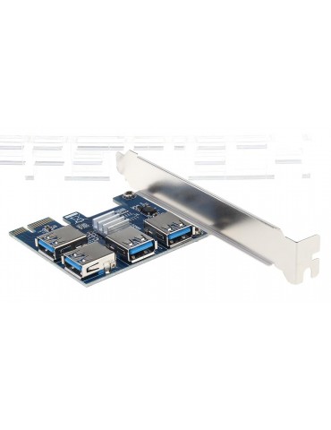 PCIe to USB 3.0 4-Port PCIe Express Expansion Card for Bitcoin Miner