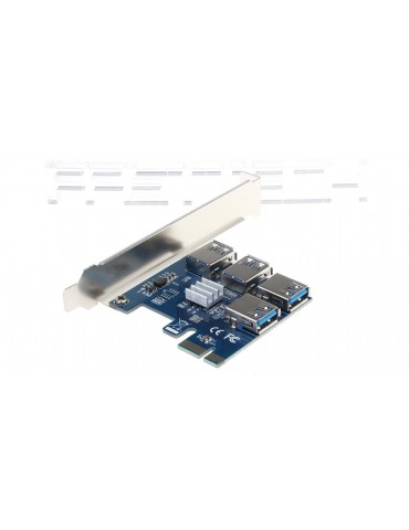 PCIe to USB 3.0 4-Port PCIe Express Expansion Card for Bitcoin Miner