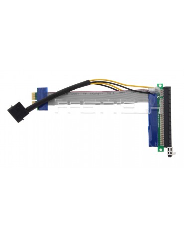 PCIe 1X to 16X Riser Card Adapter Flexible Extension Cable (15cm)