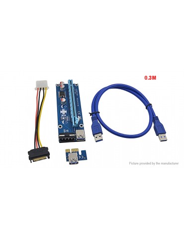 PCIe 1X to 16X Riser Card Extension Cable Converter (30cm)
