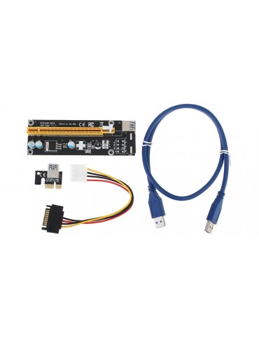 PCIe 1X to PCIe 16X Riser Card Extension Cable Converter for Bitcoin Miner
