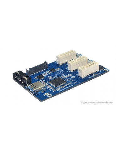 PCIe 1X to 3*PCIe 1X Riser Card Extender for Bitcoin Miner