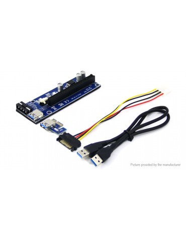 PCIe 1X to PCIe 16X Extender Riser Card Adapter for Bitcoin Miner (60cm)