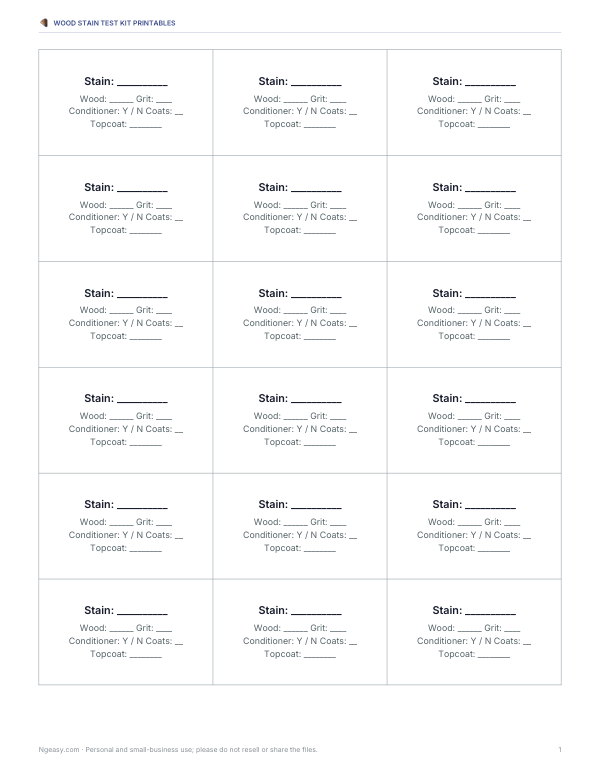 Preview of Printable Test-Board Labels